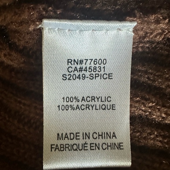 Saltwater Luxe Women Rickie Soft Sweater Spice Caramel Brown, Size S - Picture 13 of 15